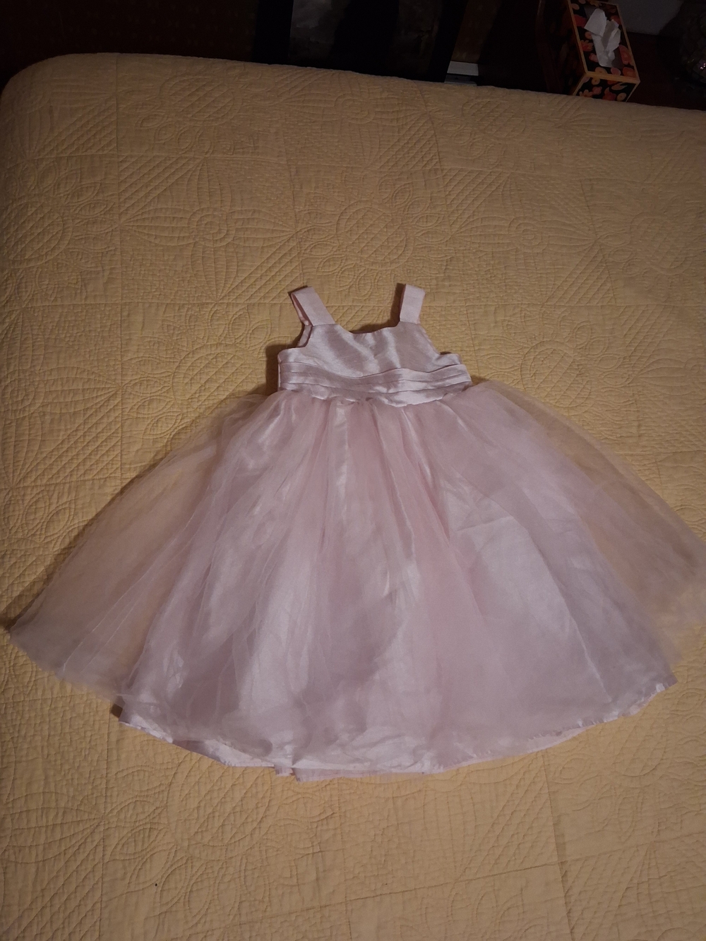 Cherokee Pink Tulle Satin Bodice Party Dress